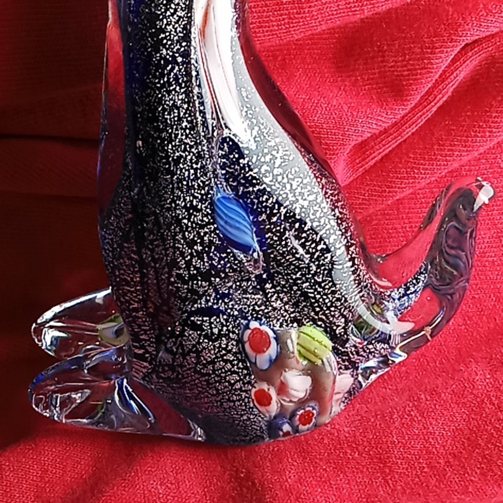 Murano Art Glass Cat Figurine. Beautiful Mixed Colors. Flawless Condition. - Picture 7 of 16